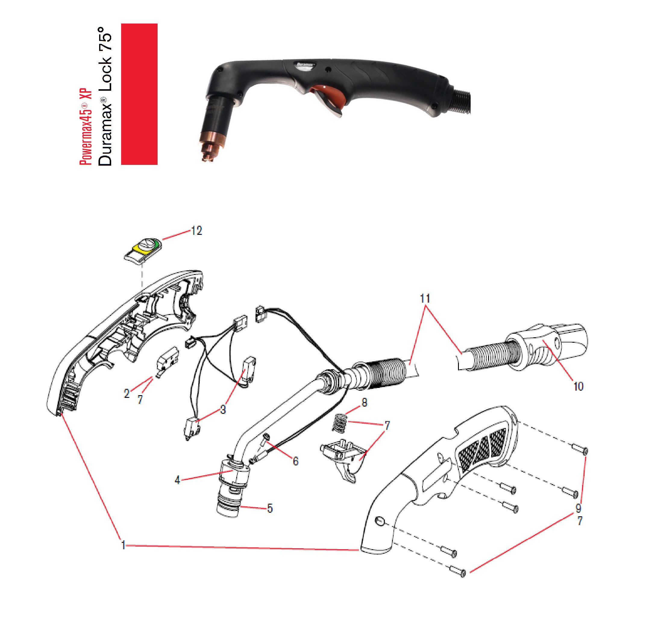 Hypertherm Duramax 45 XP 75 Degree