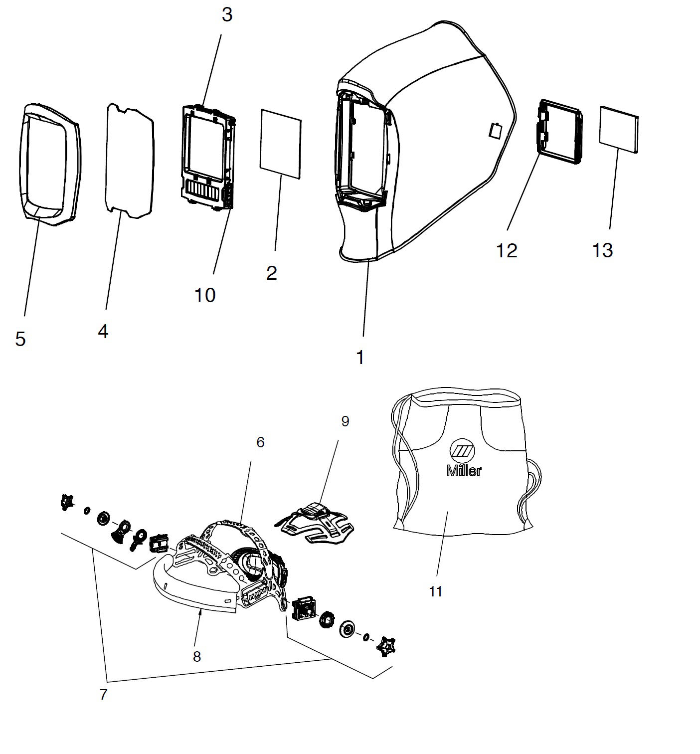 Miller 271319 Inside Lens 4-3/4 x 3-1/4 for Digital Infinity Helmet Miller 271319 Inside Lens 4-3/4 x 3-1/4 for Digital Infinity Helmet