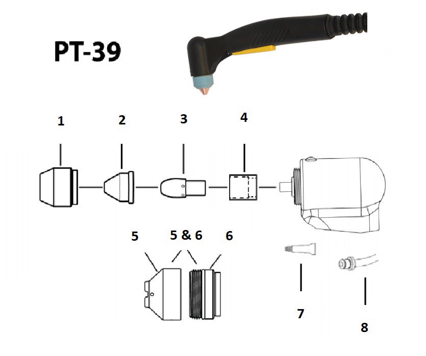 ESAB PT39 Torch