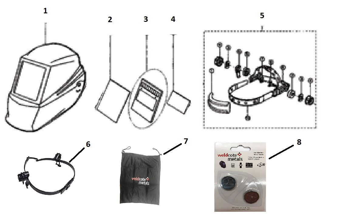 Welding & Soldering Equipment Welding Helmet Weldcote Hard Hat Adapter