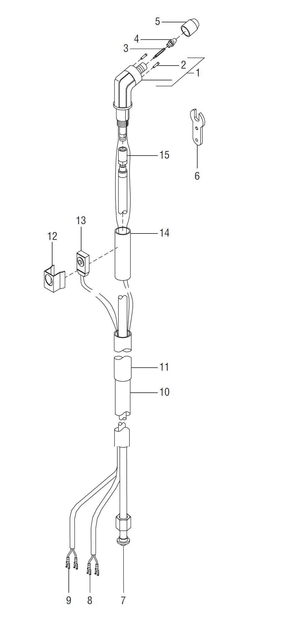 Miller APT-1000 Plasma Torch Breakdown diagram