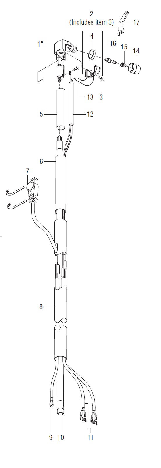 Miller APT-5000 Plasma Torch Breakdown diagram